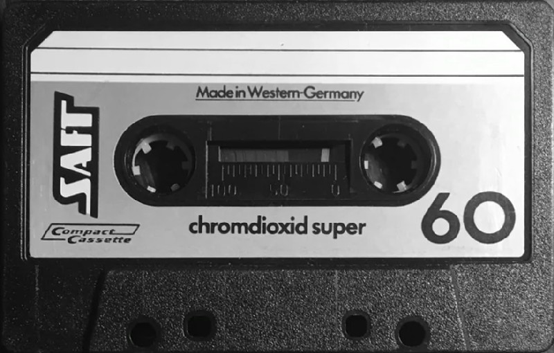 Compact Cassette Saft 60 Type II Chrome 1981 Germany