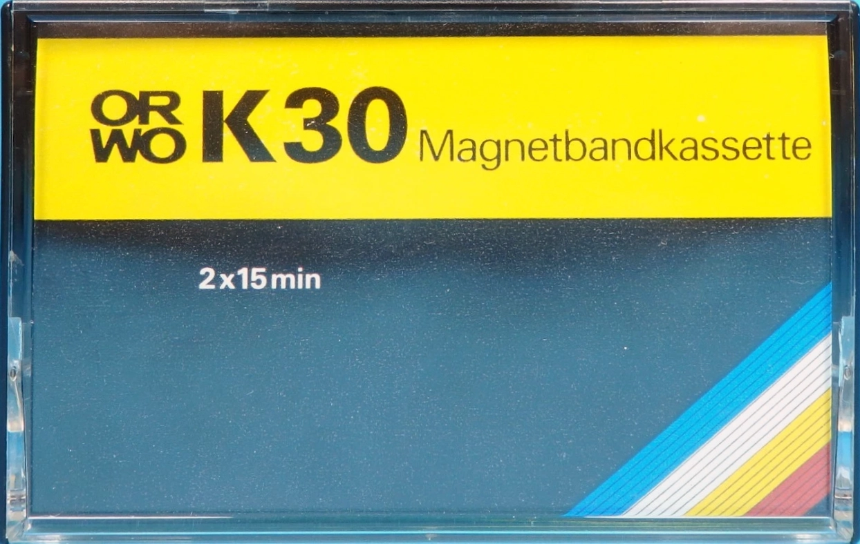 Compact Cassette ORWO 30 Type I Normal 1985 East Germany