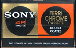 Compact Cassette Sony 46 "C-46FeCr" Type III Ferro Chrome 1976 USA