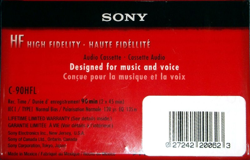 Compact Cassette: Sony  - HF 90