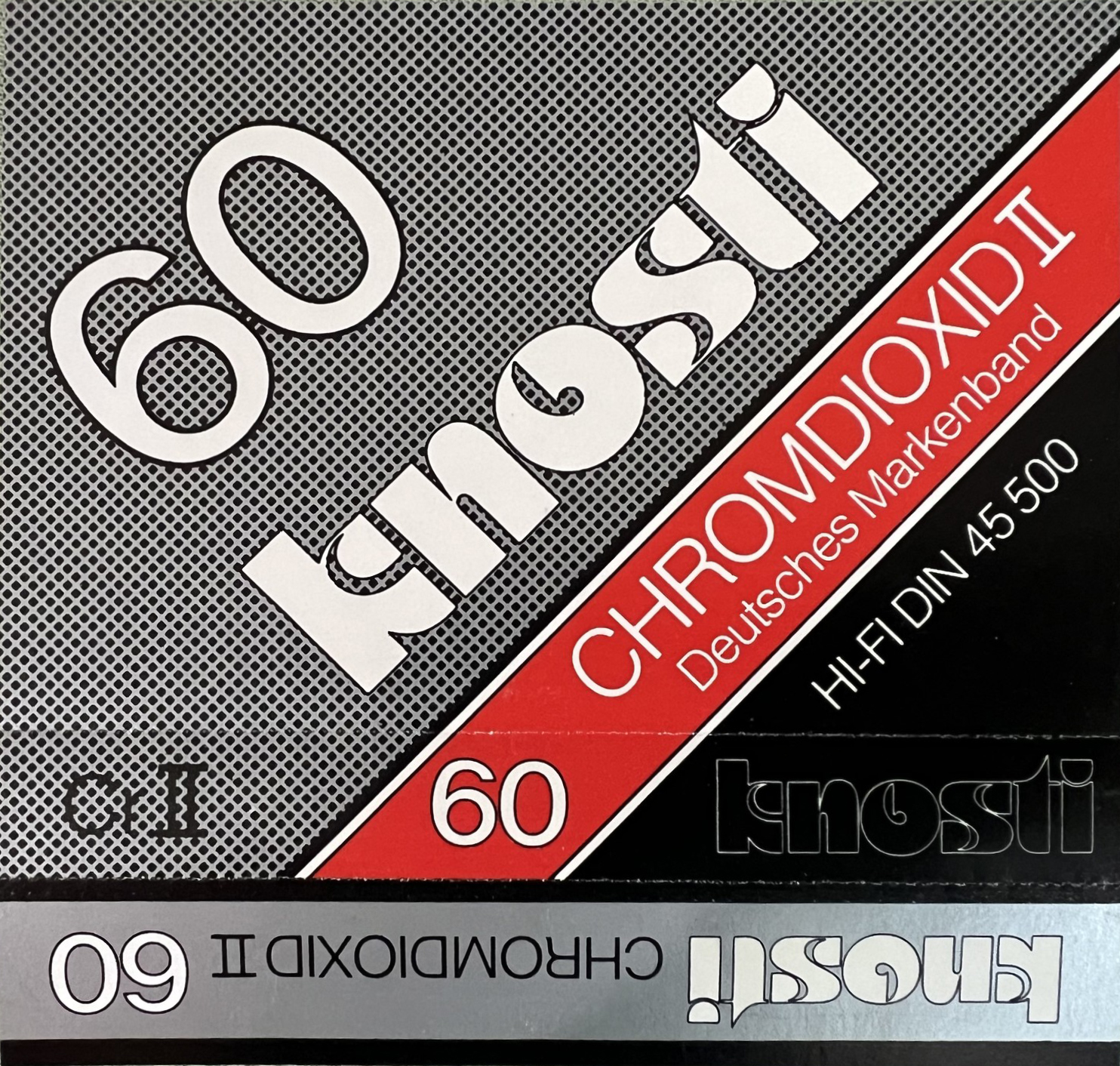 Compact Cassette Knosti 60 Type II Chrome Germany