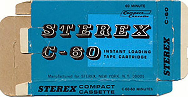 Compact Cassette Sterex 60 Type I Normal 1970 USA