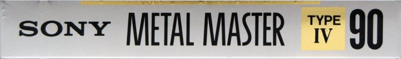 Compact Cassette Sony Metal Master 90 Type IV Metal 1990 Europe