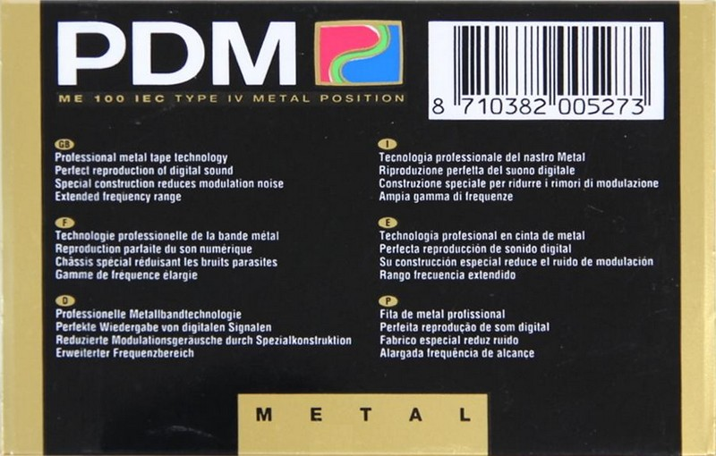 Compact Cassette:  PDM - ME 100