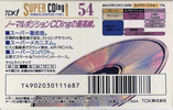 Compact Cassette TDK Super CDing 1 54 "SCD1-54A" Type I Normal 1993 Japan