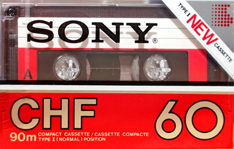 Compact Cassette Sony CHF 60 Type I Normal 1982 North America