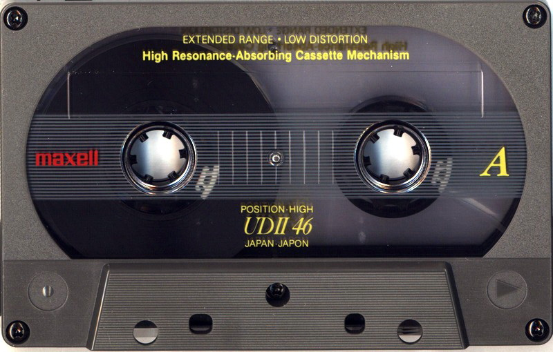 Compact Cassette Maxell UDII / UD2 46 "UDII46(E)" Type II Chrome 1990 Japan