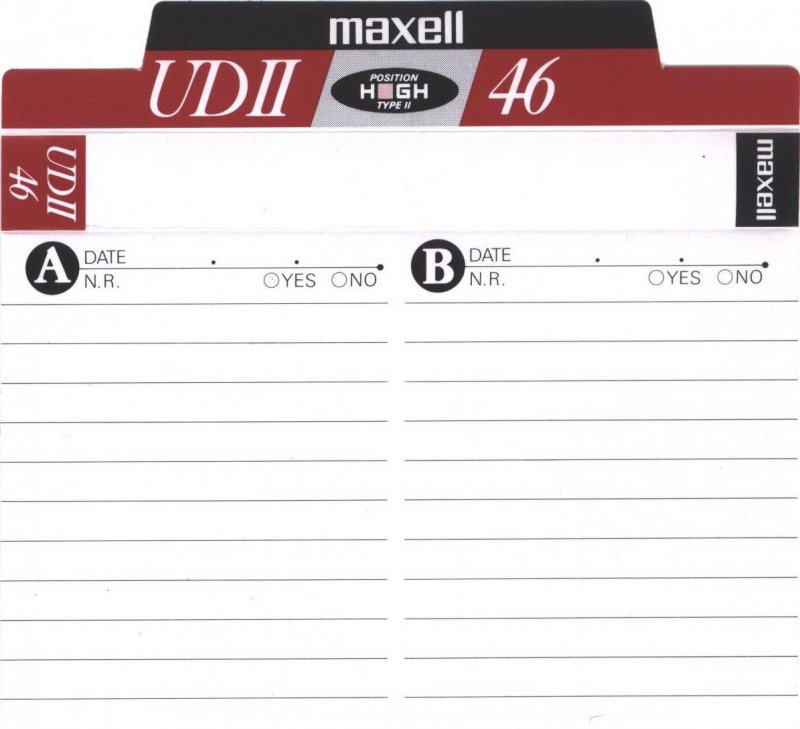 Compact Cassette: Maxell / Hitachi Maxell - UDII 46