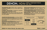Compact Cassette Denon HD-M 75 Type IV Metal 1988 Europe, USA