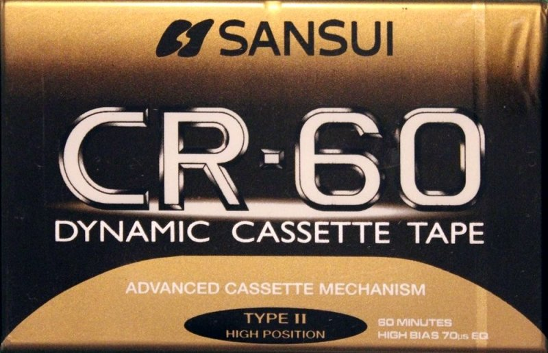 Compact Cassette Sansui CR 60 Type II Chrome 1995 Europe