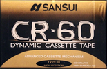 Compact Cassette Sansui CR 60 Type II Chrome 1995 Europe