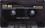 Compact Cassette Sansui CR 60 Type II Chrome 1995 Europe