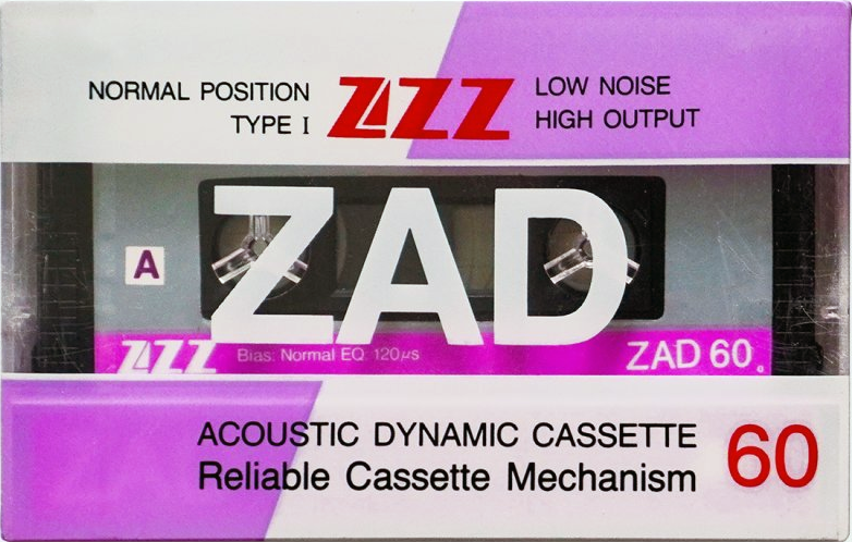 Compact Cassette ZZZ ZAD 60 Type I Normal 1987 China