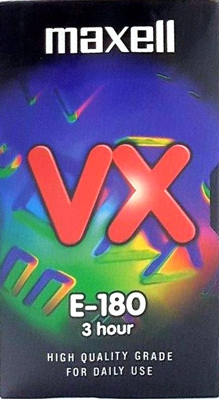 VHS, Video Home System Maxell VX 180 Type I Normal Europe