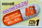 Compact Cassette Maxell CD`s I / CD`s 1 46 "CDS1-46N Music Vitamins" Type I Normal 2000 Japan