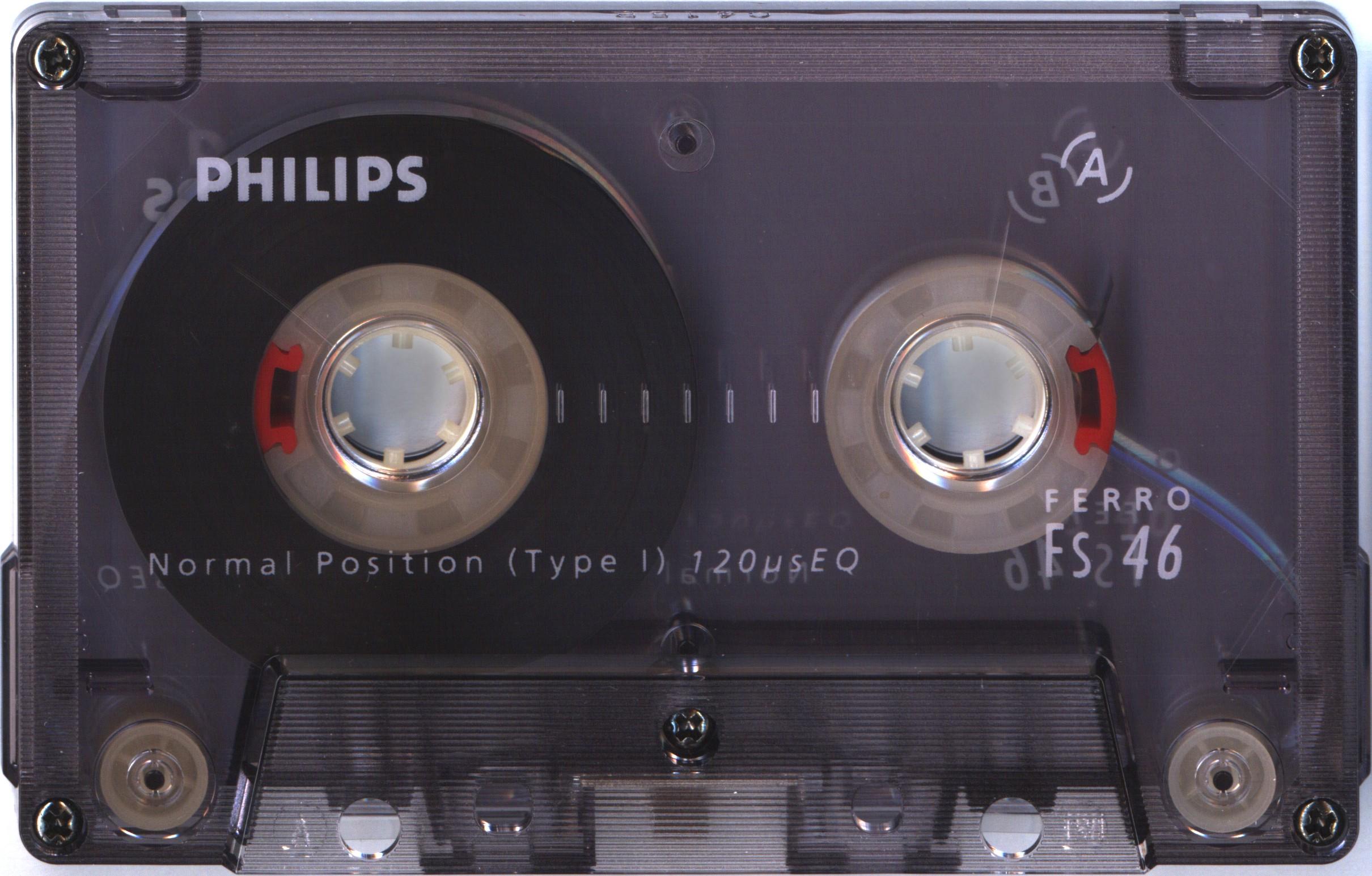 Compact Cassette Philips FS 46 Type I Normal 1990 Europe