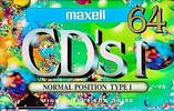 Compact Cassette Maxell CD`s I / CD`s 1 64 "CDS1-64G" Type I Normal 1994 Japan