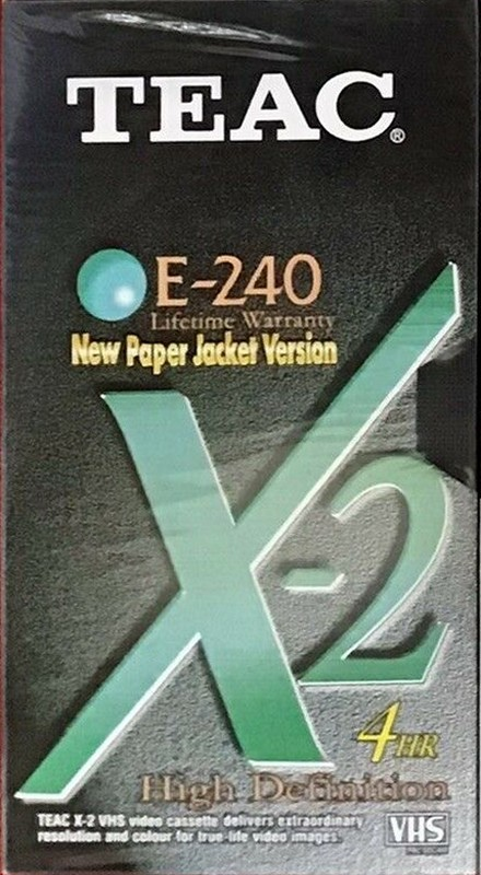 VHS, Video Home System Teac X-2 240 Type I Normal Europe