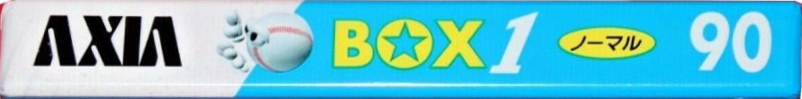 Compact Cassette AXIA Box 1 90 "BOX1B 90" Type I Normal 1996 Japan