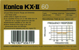 Compact Cassette Konica KX-II 60 Type I Normal 1988 Europe