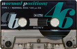 Compact Cassette Sony CDix I 46 "C-46CDX1b" Type I Normal 1994 Japan