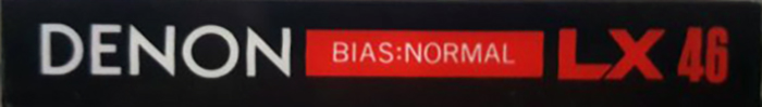 Compact Cassette Denon LX 46 Type I Normal 1985 Europe
