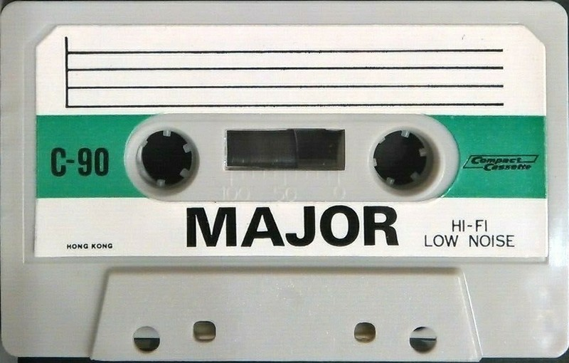 Compact Cassette Major 90 Type I Normal 1981 Hong Kong