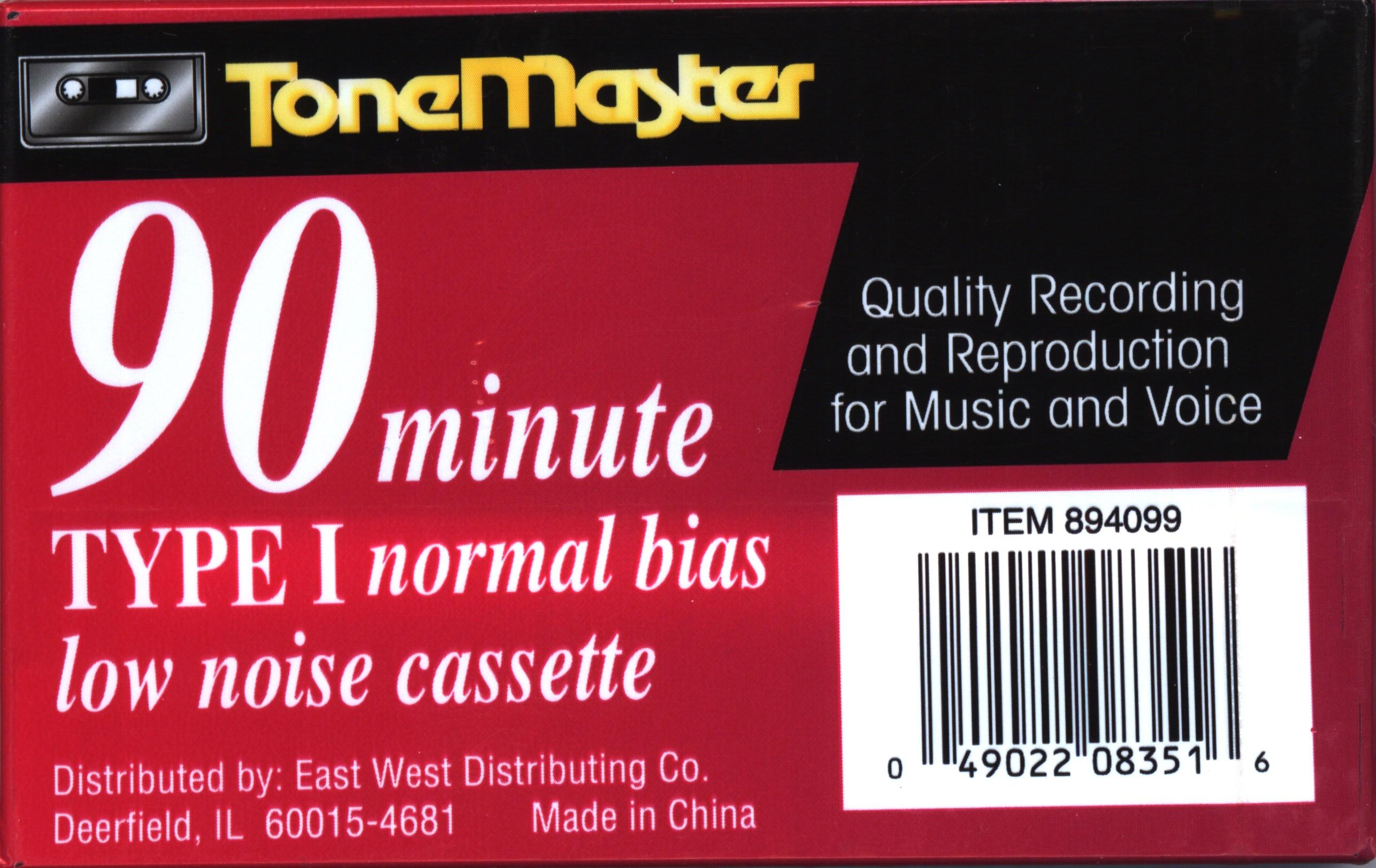 Compact Cassette ToneMaster 90 Type I Normal 2010 USA