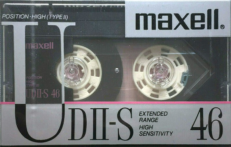 Compact Cassette Maxell UDII-S 46 Type II Chrome 1988 Japan