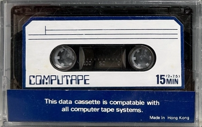 Compact Cassette Computape 15 Computer Cassette 1984 Hong Kong