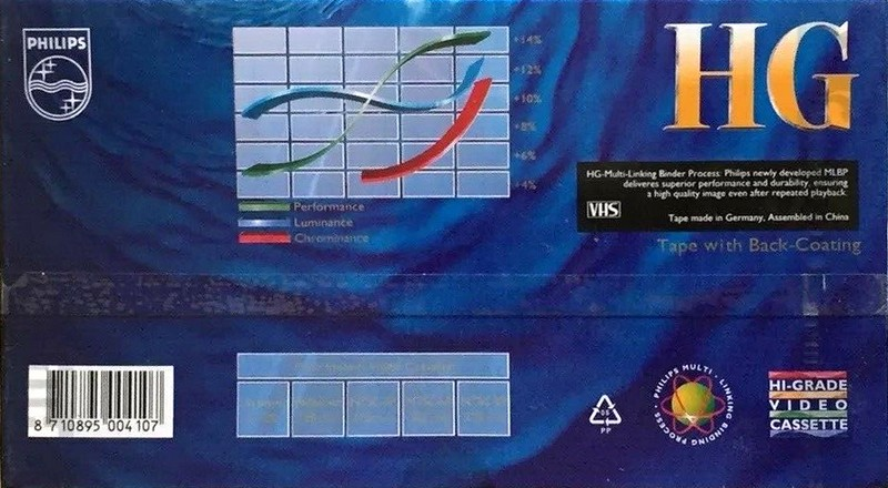 VHS, Video Home System Philips HG 180 Type I Normal 1998 Europe