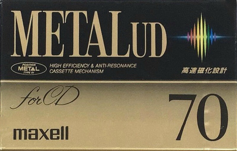 Compact Cassette Maxell Metal UD 70 "M-UD70(F)" Type IV Metal 1992 Japan