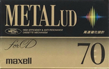 Compact Cassette Maxell Metal UD 70 "M-UD70(F)" Type IV Metal 1992 Japan