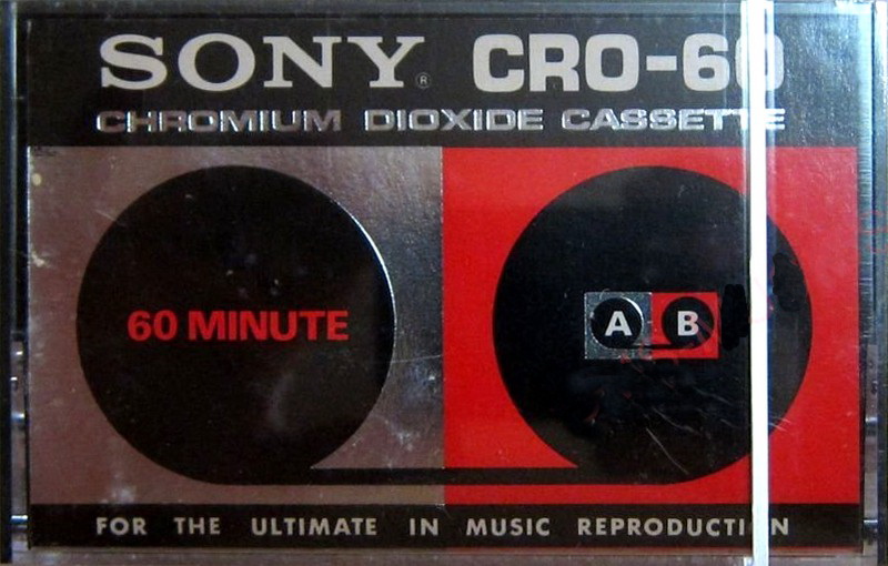 Compact Cassette Sony 60 "CRO-60" Type II Chrome 1972 USA