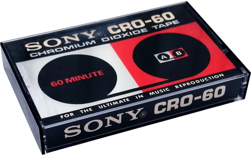 Compact Cassette Sony 60 "CRO-60" Type II Chrome 1972 USA