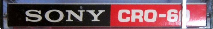 Compact Cassette Sony 60 "CRO-60" Type II Chrome 1972 USA