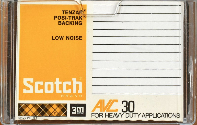 Compact Cassette Scotch AVC 30 Type I Normal 1971 USA