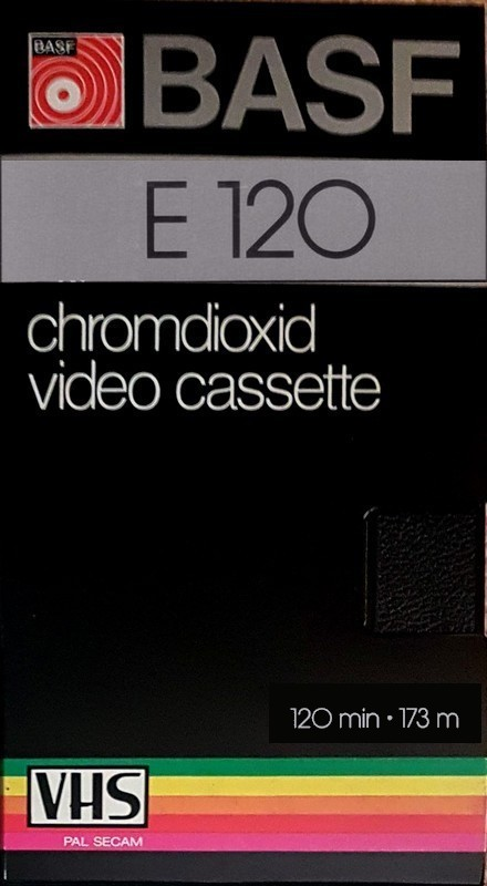 VHS, Video Home System BASF 120 Type II Chrome 1979 Europe