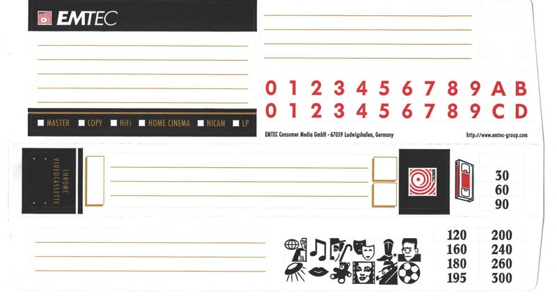 VHS, Video Home System Emtec EQ 30 Type II Chrome 2002 Worldwide