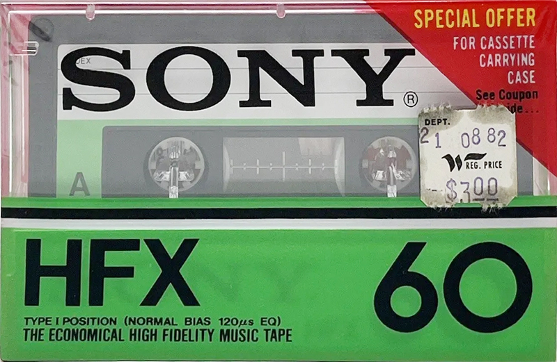 2 pack Sony HFX 60 Type I Normal 1978 USA