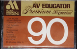 Compact Cassette Audio Magnetics AV Educator 90 "AVC-90-P" Type I Normal 1979 USA