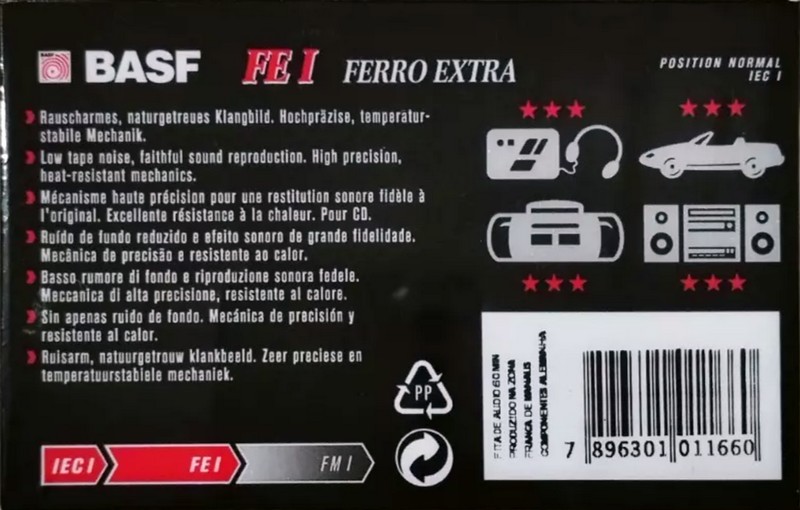 Compact Cassette: BASF  - FE I 60