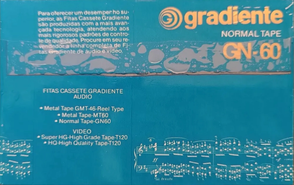 Compact Cassette Gradiente GN 60 Type I Normal 1987 Latin America