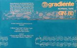 Compact Cassette Gradiente GN 60 Type I Normal 1987 Latin America