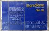 Compact Cassette Gradiente 60 "GN" Type I Normal Latin America
