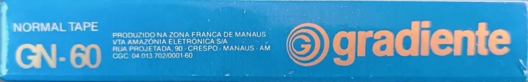 Compact Cassette Gradiente GN 60 Type I Normal 1987 Latin America