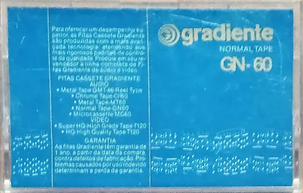 Compact Cassette Gradiente GN 60 Type I Normal 1987 Latin America
