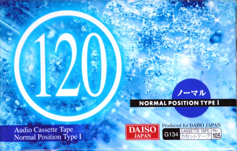 Compact Cassette Daiso G134 120 "№ 105" Type I Normal 2004 Japan
