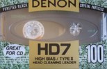 Compact Cassette Denon HD7 100 "HD7-100TE" Type II Chrome 1992 North America