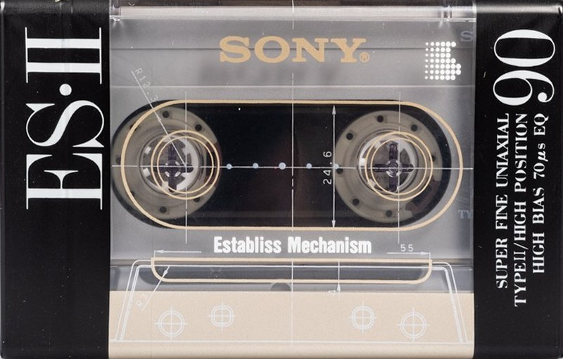 Compact Cassette Sony ES-II 90 "C-90ES2" Type II Chrome 1991 Japan